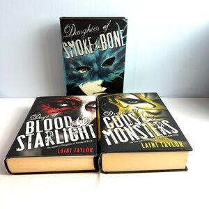 Daughter of Smoke and Bone Trilogy Book 1,2,3 by Laini Taylor Hardcover